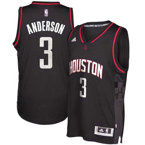 Camiseta baloncesto Ryan Anderson 3 adidas Negro Houston Rockets Hombre