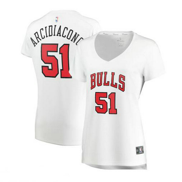 Camiseta baloncesto Ryan Arcidiacono 51 association edition Blanco Chicago Bulls Mujer