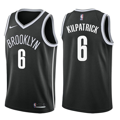 Camiseta baloncesto Sean Kilpatrick 6 Icon 2017-18 Negro Brooklyn Nets Hombre
