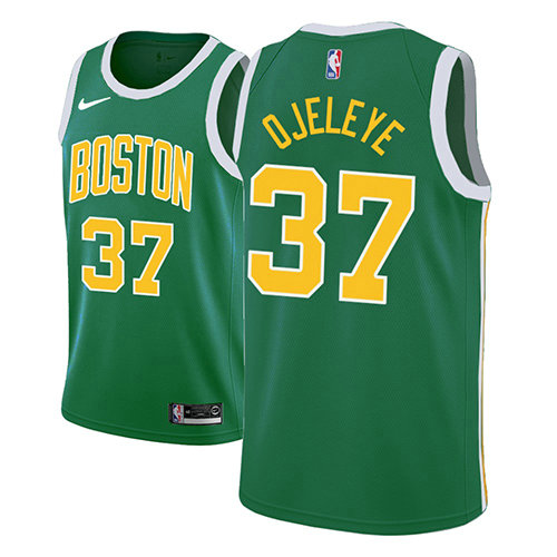 Camiseta baloncesto Semi Ojeleye 27 Earned 2018-19 Verde Boston Celtics Hombre