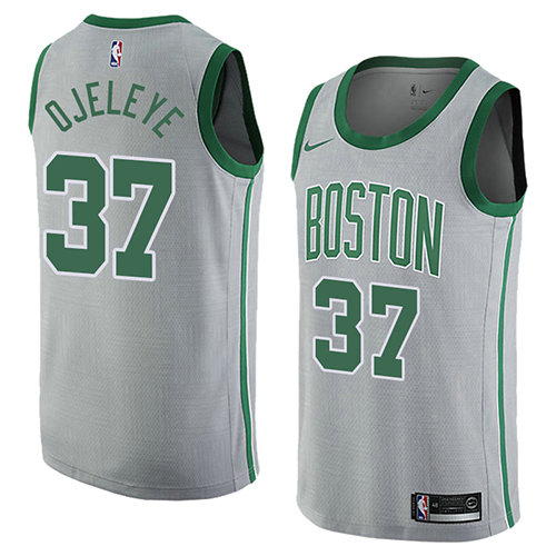 Camiseta baloncesto Semi Ojeleye 37 Ciudad 2018 Gris Boston Celtics Hombre