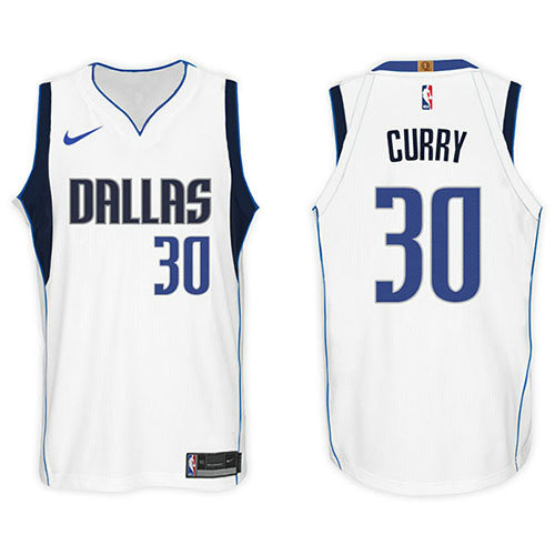 Camiseta baloncesto Seth Curry 30 2017-18 Blanco Dallas Mavericks Hombre