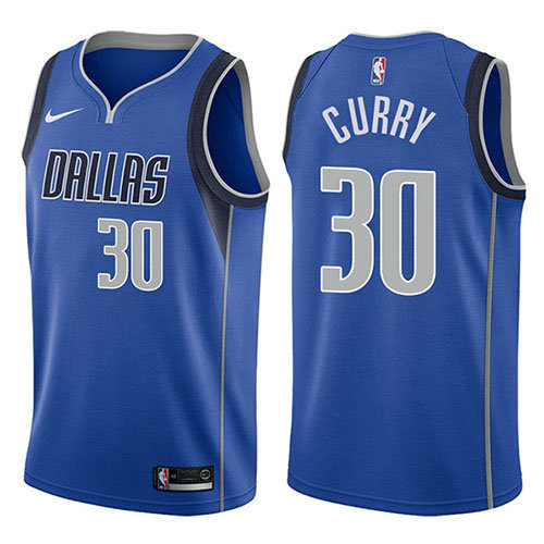 Camiseta baloncesto Seth Curry 30 Icon 2017-18 Azul Dallas Mavericks Hombre