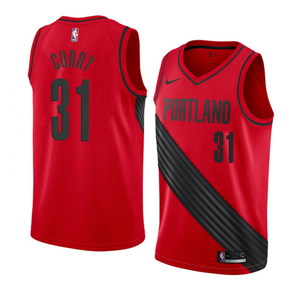 Camiseta baloncesto Seth Curry 31 Statement 2018 Rojo Portland Trail Blazers Hombre
