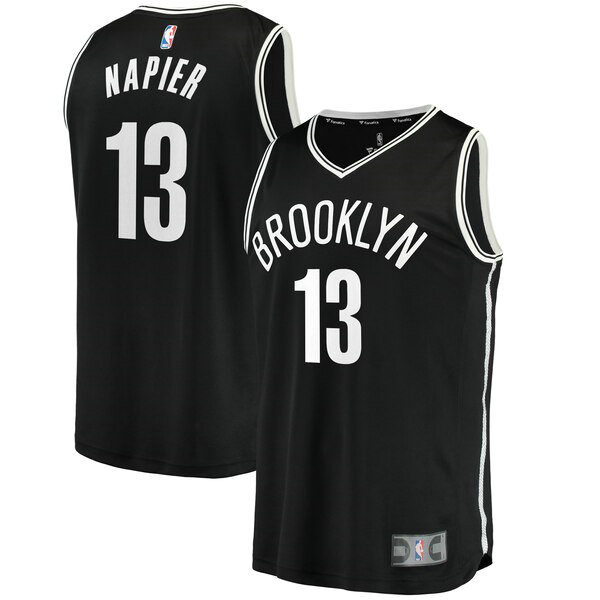 Camiseta baloncesto Shabazz Napier 13 2019 Negro Brooklyn Nets Hombre