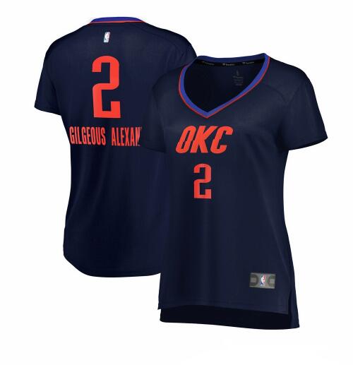Camiseta baloncesto Shai Gilgeous-Alexander 2 statement edition Armada Oklahoma City Thunder Mujer