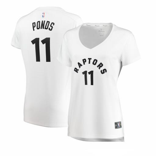 Camiseta baloncesto Shamorie Ponds 11 association edition Blanco Toronto Raptors Mujer