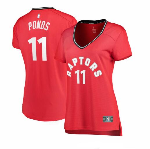 Camiseta baloncesto Shamorie Ponds 11 icon edition Rojo Toronto Raptors Mujer