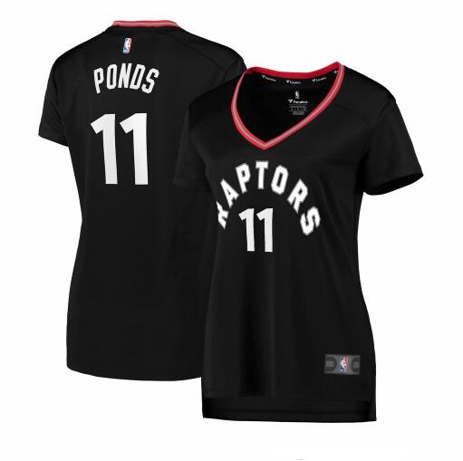 Camiseta baloncesto Shamorie Ponds 11 statement edition Negro Toronto Raptors Mujer