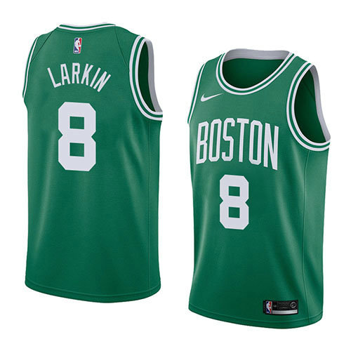 Camiseta baloncesto Shane Larkin 8 Icon 2018 Verde Boston Celtics Hombre