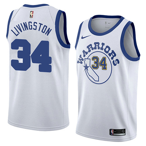 Camiseta baloncesto Shaun Livingston 34 Classic 2017-18 Blanco Golden State Warriors Hombre