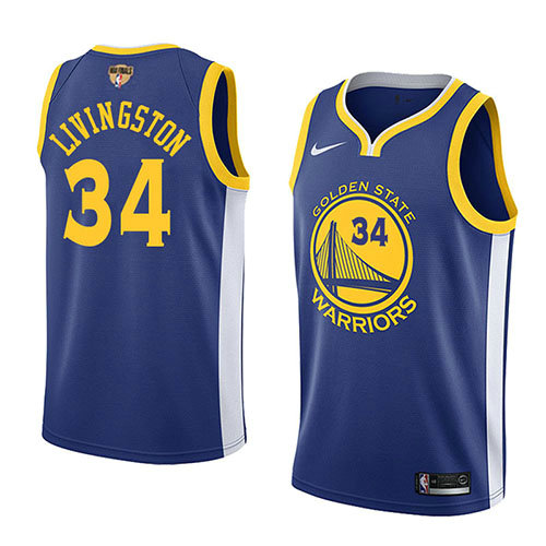 Camiseta baloncesto Shaun Livingston 34 Icon 2017-18 Finals Bound Azul Golden State Warriors Hombre