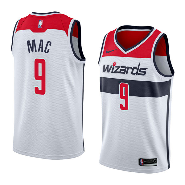 Camiseta baloncesto Sheldon Mac 9 Association 2018 Blanco Washington Wizards Hombre