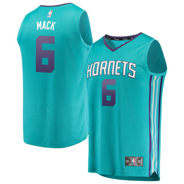 Camiseta baloncesto Shelvin Mack 6 2019 Azul Charlotte Hornets Hombre