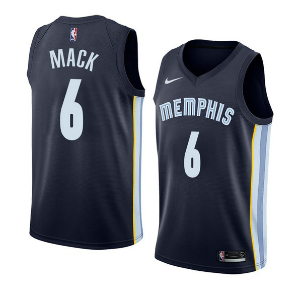 Camiseta baloncesto Shelvin Mack 6 Icon 2018 Azul Memphis Grizzlies Hombre
