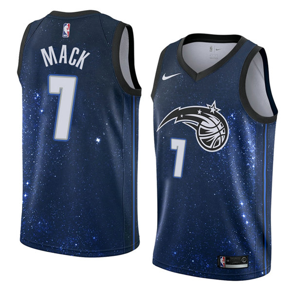 Camiseta baloncesto Shelvin Mack 7 Ciudad 2018 Azul Orlando Magic Hombre