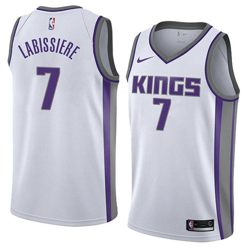 Camiseta baloncesto Skal Labissiere 7 Association 2018 Blanco Sacramento Kings Hombre