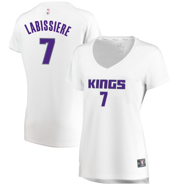 Camiseta baloncesto Skal Labissiere 7 association edition Blanco Sacramento Kings Mujer