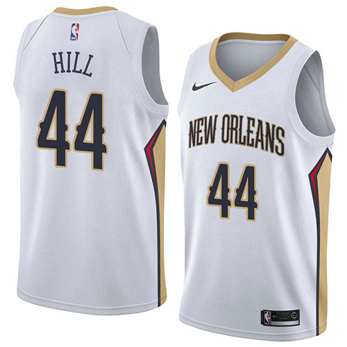 Camiseta baloncesto Solomon Hill 44 Association 2018 Blanco New Orleans Pelicans Hombre