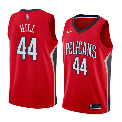 Camiseta baloncesto Solomon Hill 44 Statement 2018 Rojo New Orleans Pelicans Hombre