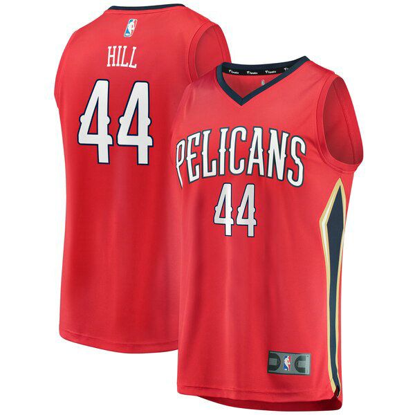 Camiseta baloncesto Solomon Hill 44 Statement Edition Rojo New Orleans Pelicans Hombre