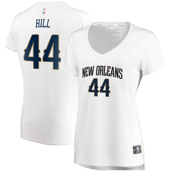 Camiseta baloncesto Solomon Hill 44 association edition Blanco New Orleans Pelicans Mujer