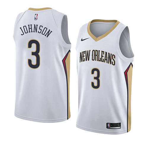 Camiseta baloncesto Stanley Johnson 3 Association 2018 Blanco New Orleans Pelicans Hombre