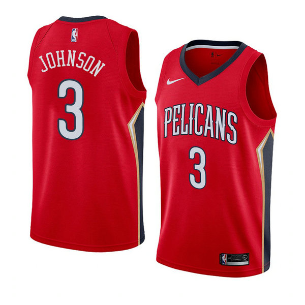 Camiseta baloncesto Stanley Johnson 3 Statement 2018 Rojo New Orleans Pelicans Hombre