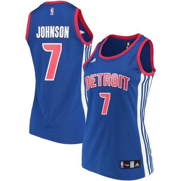 Camiseta baloncesto Stanley Johnson 7 Réplica Azul Detroit Pistons Mujer