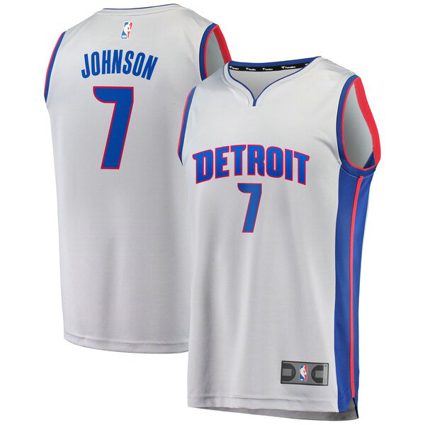 Camiseta baloncesto Stanley Johnson 7 Statement Edition Gris Detroit Pistons Hombre