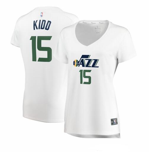 Camiseta baloncesto Stanton Kidd 15 association edition Blanco Utah Jazz Mujer