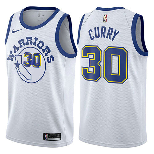 Camiseta baloncesto Stephen Curry 30 2017-18 Blanco Golden State Warriors Hombre