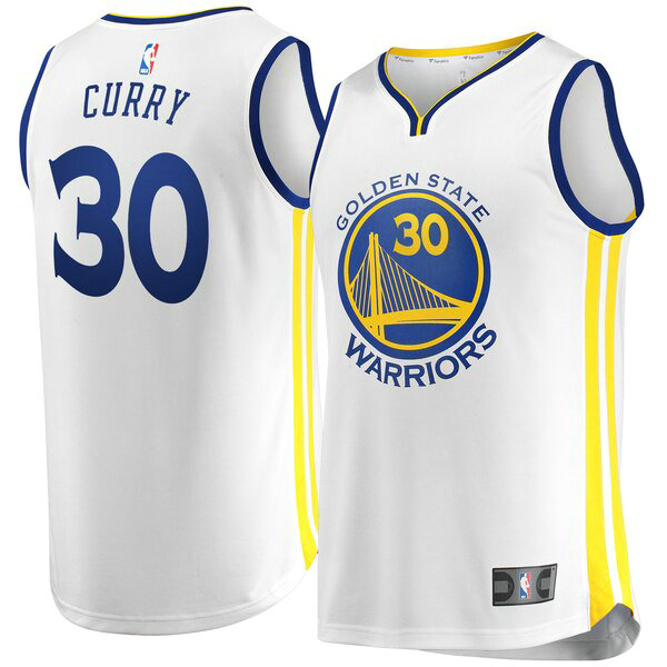 Camiseta baloncesto Stephen Curry 30 Association Edition Blanco Golden State Warriors Hombre