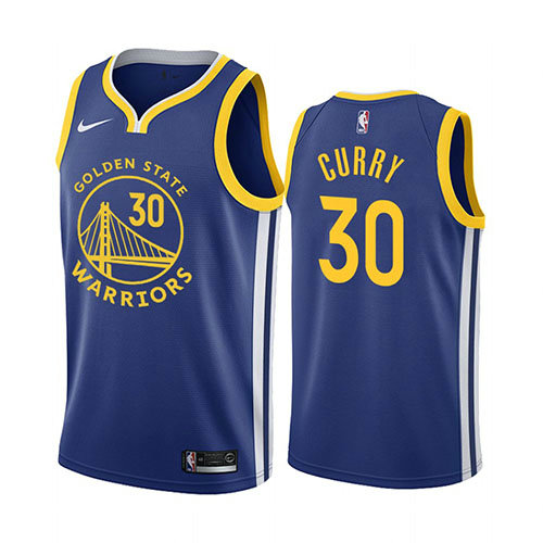 Camiseta baloncesto Stephen Curry 30 Icon 2019-20 Azul Golden State Warriors Hombre