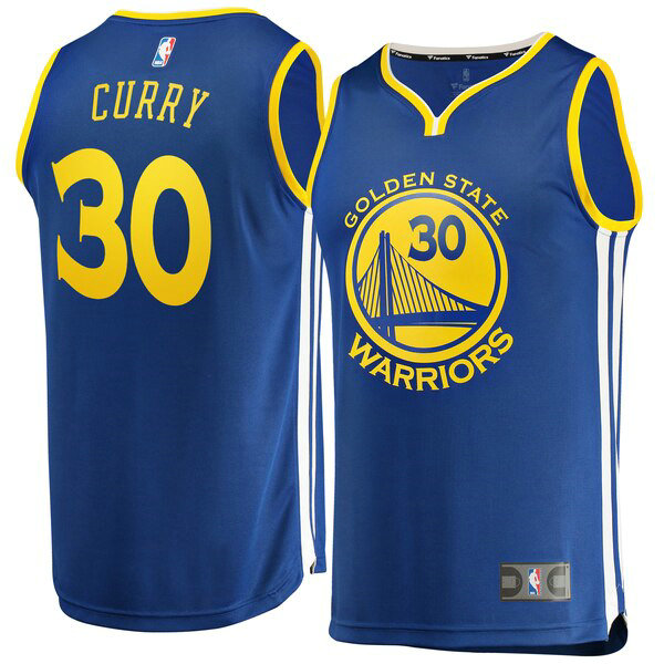 Camiseta baloncesto Stephen Curry 30 Icon Edition Azul Golden State Warriors Hombre