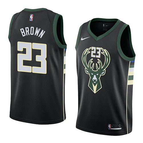 Camiseta baloncesto Sterling Brown 23 Statement 2018 Negro Milwaukee Bucks Hombre