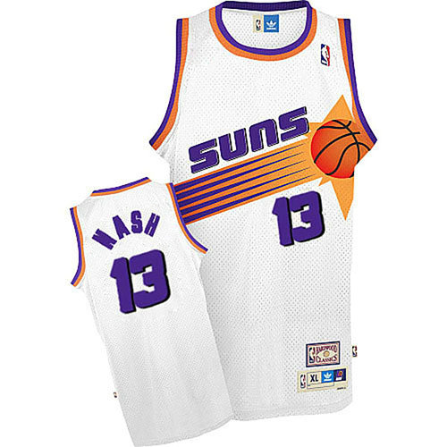 Camiseta baloncesto Steve Nash 13 Retro Blanco Phoenix Suns Hombre