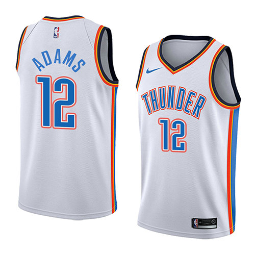 Camiseta baloncesto Steven Adams 12 Association 2018 Blanco Oklahoma City Thunder Hombre