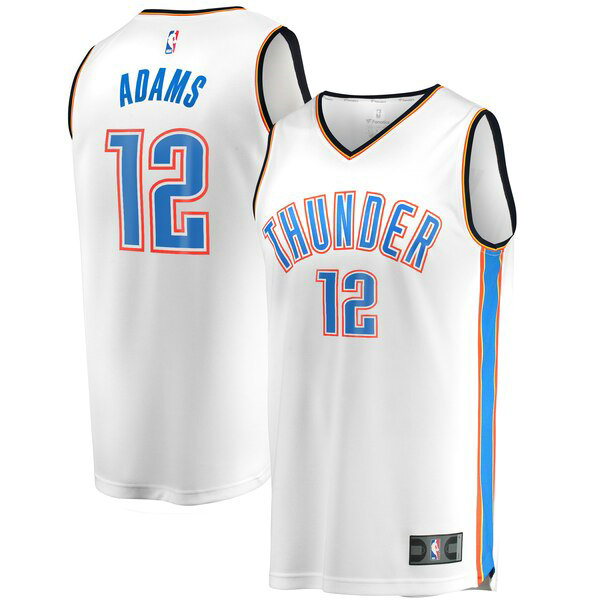 Camiseta baloncesto Steven Adams 12 Statement Edition Blanco Oklahoma City Thunder Hombre
