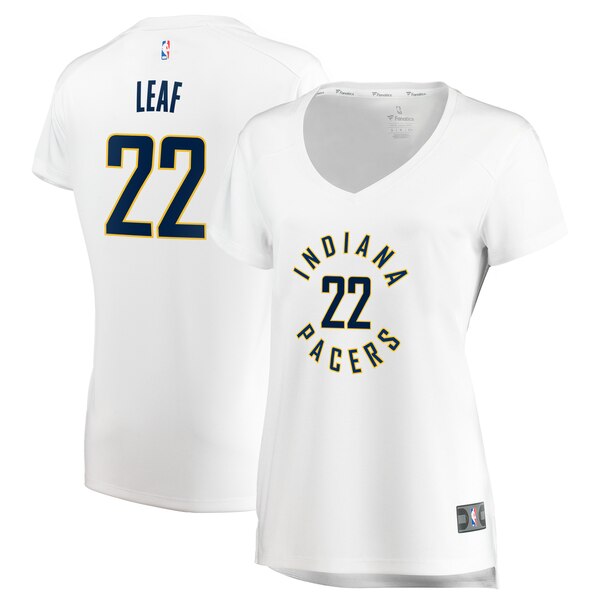 Camiseta baloncesto T.J. Leaf 22 association edition Blanco Indiana Pacers Mujer