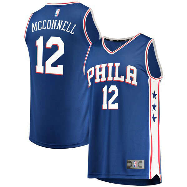 Camiseta baloncesto T.J. McConnell 12 Icon Edition Azul Philadelphia 76ers Hombre