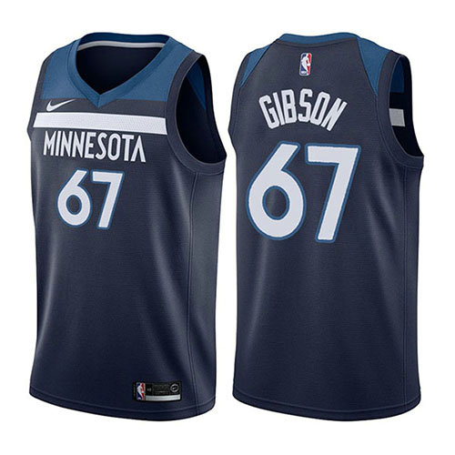 Camiseta baloncesto Taj Gibson 67 Icon 2017-18 Azul Minnesota Timberwolves Hombre