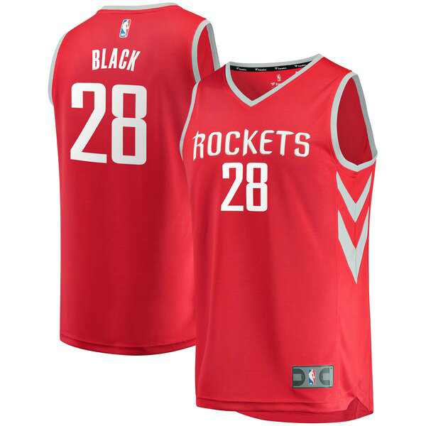 Camiseta baloncesto Tarik Black 28 Icon Edition Rojo Houston Rockets Hombre