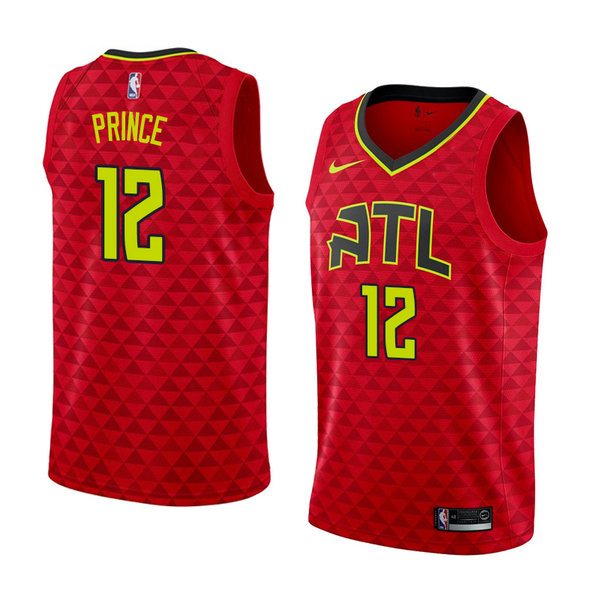 Camiseta baloncesto Taurean Prince 12 Statement 2017-18 Rojo Atlanta Hawks Hombre