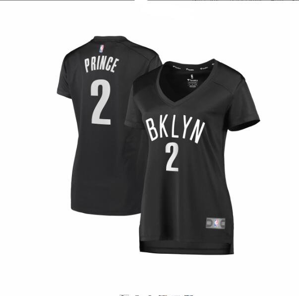 Camiseta baloncesto Taurean Prince 2 statement edition Negro Brooklyn Nets Mujer