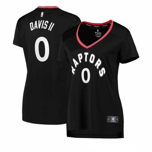 Camiseta baloncesto Terence Davis II 0 statement edition Negro Toronto Raptors Mujer