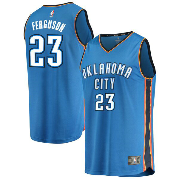 Camiseta baloncesto Terrance Ferguson 23 Icon Edition Azul Oklahoma City Thunder Hombre