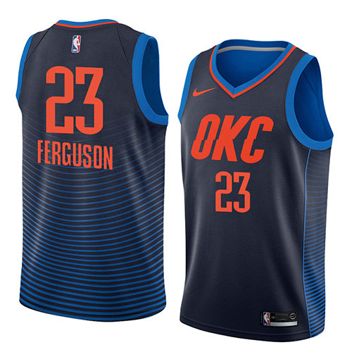 Camiseta baloncesto Terrance Ferguson 23 Statement 2018 Azul Oklahoma City Thunder Hombre