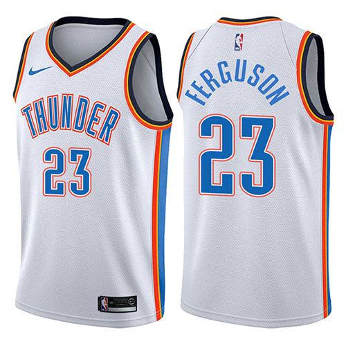 Camiseta baloncesto Terrance Ferguson 23 Swingman Association 2017-18 Blanco Oklahoma City Thunder Hombre