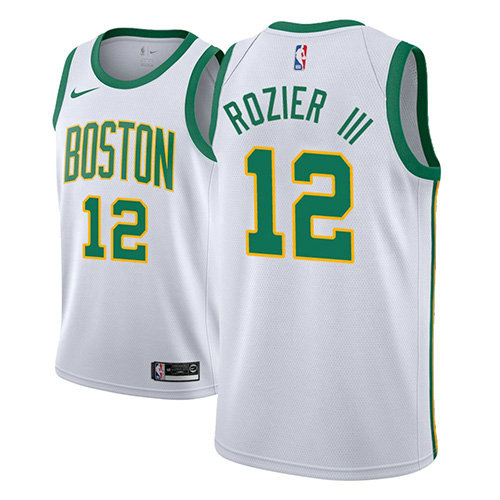 Camiseta baloncesto Terry Rozier III 12 Ciudad 2018-19 Blanco Boston Celtics Hombre